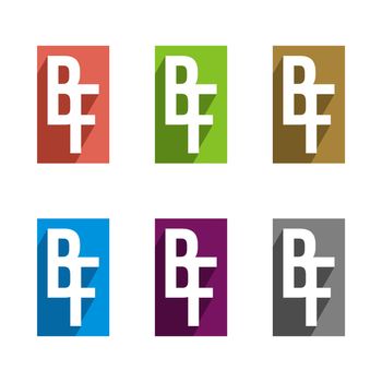 B F or F B Letter Logo Template Illustration Design. Vector EPS 10.