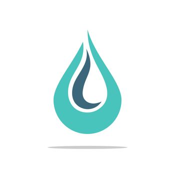 Ornamental Flame and Drop Water Logo Template Illustration Design. Vector EPS 10.