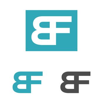 B F or F B Letter Logo Template Illustration Design. Vector EPS 10.