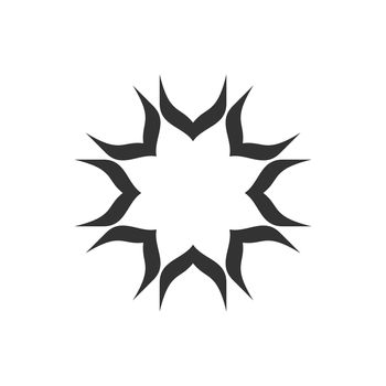 Black Star Decorative Logo Template Illustration Design. Vector EPS 10.