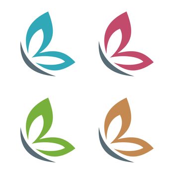 Colorful Wing of Butterfly Logo Template Illustration Design. Vector EPS 10.