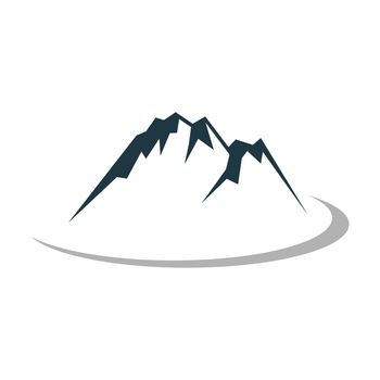 Mountain icon Logo vector Template Illustration Design. Vector EPS 10.