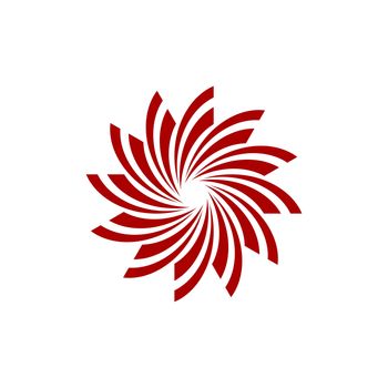 Red Star Flower Logo Template Illustration Design. Vector EPS 10.