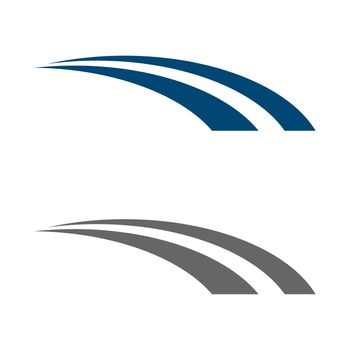 Road Swoosh VECTOR Logo Template Illustration Design. Vector EPS 10.