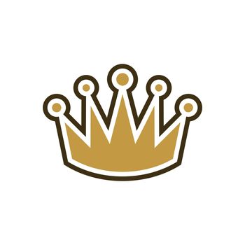 Simple Crown Logo Template Illustration Design. Vector EPS 10.