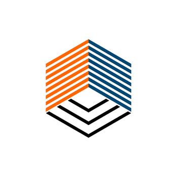 Hexagon Line Logo Template Illustration Design. Vector EPS 10.