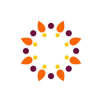 Star Flower for Spa Logo or Pattern Illustration Design. Vector EPS 10.
