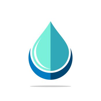 Blue Drop Water Swoosh Logo Template Illustration Design. Vector EPS 10.