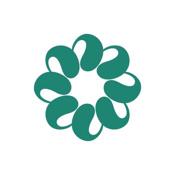 Ornamental Blossom Flower Logo Template Illustration Design. Vector EPS 10.