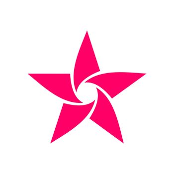 Pink Star vector Logo Template Illustration Design. Vector EPS 10.