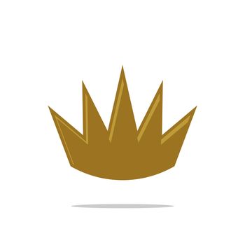 Gold Crown vector Logo Template Illustration Design Illustration Design. Vector EPS 10.