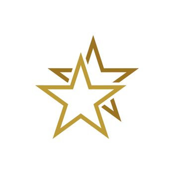Gold Medal Star Logo Template Illustration Design. Vector EPS 10.