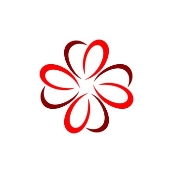Ornamental Abstract Flower Pattern Logo Template Illustration Design. Vector EPS 10.