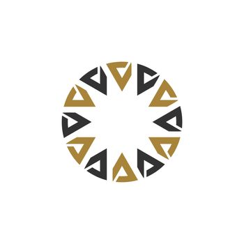 Circle Star Ornamental Logo Template Illustration Design. Vector EPS 10.