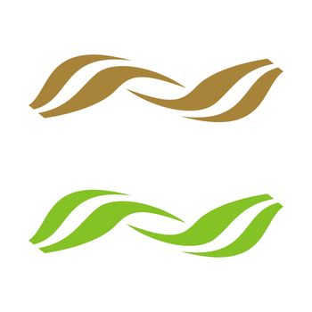 Green Wave Ornamental Logo Template Illustration Design. Vector EPS 10.