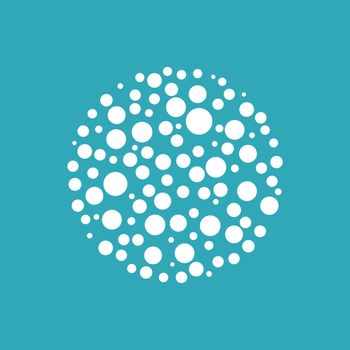 Dots Circle Shape Logo Template Illustration Design. Vector EPS 10.
