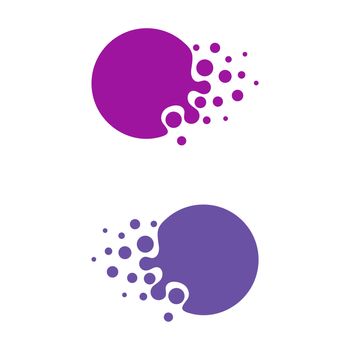 Spread Dots Circle Logo Template Illustration Design Illustration Design. Vector EPS 10.