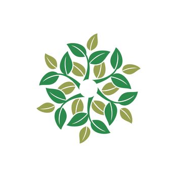 Green Leaves vector Logo Template Illustration Design. Vector EPS 10.
