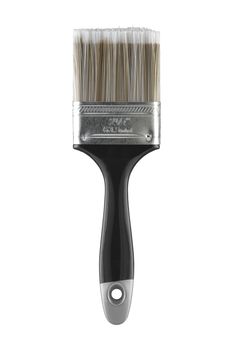 A 2 1/2" 63.5mm two and a half inch decorators paint brush on white with clipping path