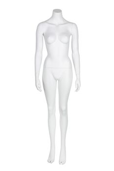 A female mannequin headless front isolated on white with clipping path