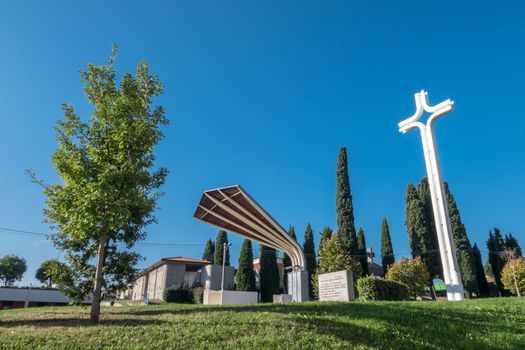 Holy altar in Sotto il Monte Giovanni XXIII (BG), ITALY - October 23, 2018