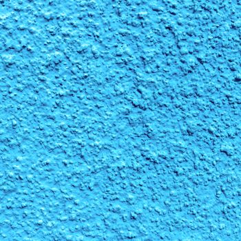 Abstract azure wall plastered texture. Rustic background.