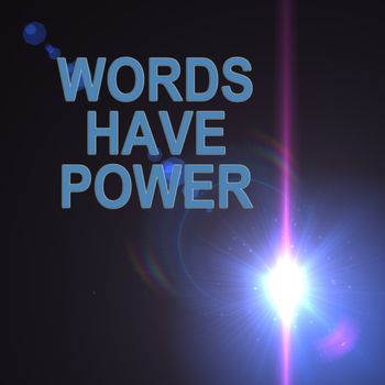 Inspirational quotes on optical flares  background