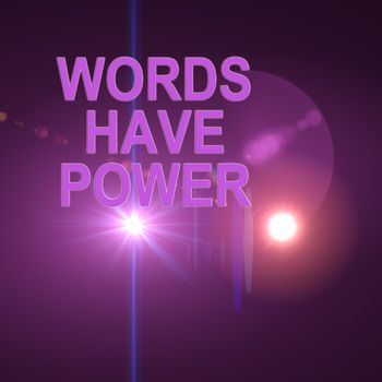 Inspirational quotes on optical flares  background