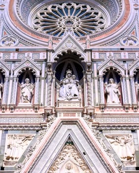 A daytime view of the Florence Cathedral located in Florence, Italy.