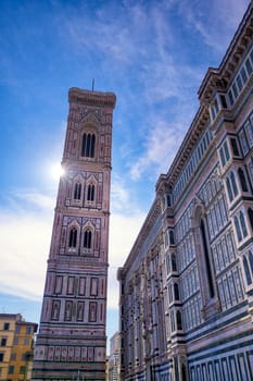 A daytime view of the Florence Cathedral located in Florence, Italy.