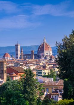 Florence, Italy along the Arno River.