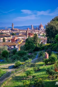 Florence, Italy along the Arno River.