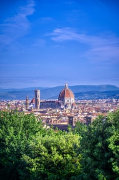 Florence, Italy along the Arno River.