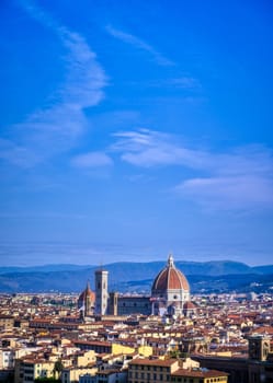 Florence, Italy along the Arno River.