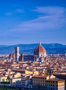 Florence, Italy along the Arno River.