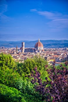 Florence, Italy along the Arno River.