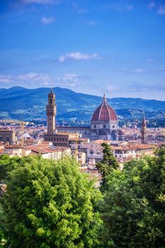 Florence, Italy along the Arno River.