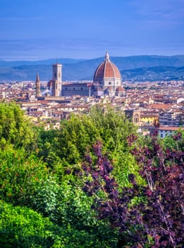 Florence, Italy along the Arno River.