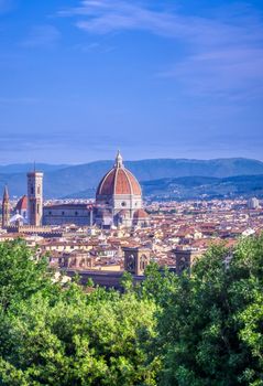 Florence, Italy along the Arno River.