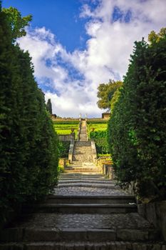 A view of the Bardini Gardens in Florence, Italy.