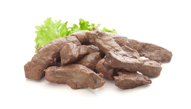 Isolated fried liver