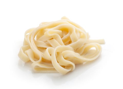 Some Isolated boiled pasta on the white background