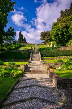 A view of the Bardini Gardens in Florence, Italy.