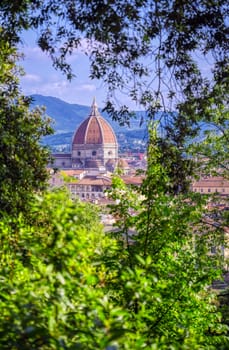 Cathedral of Santa Maria del Fiore in Florence, Italy.