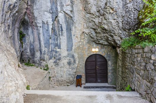 Entrance to Aggtelek National Park, well-known natural caves in the Northern Hungary