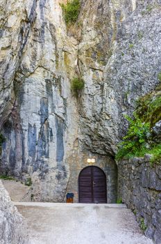 Entrance to Aggtelek National Park, well-known natural caves in the Northern Hungary