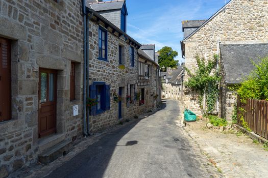 Travel in small french villages street in vacation summer tourism
