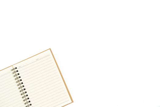 1 book opened in the lower left corner on a white background