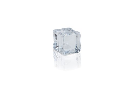 ice cube on white background with clipping path