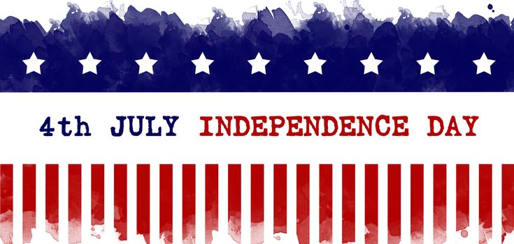 Independence Day greeting card american flag grunge background